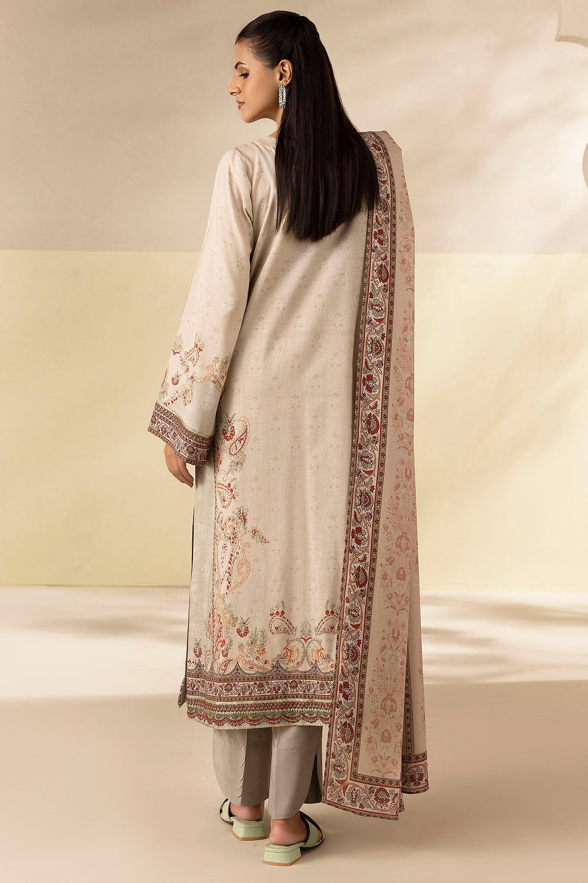 5698-ZABEL DIGITAL PRINTED LINEN STITCHED