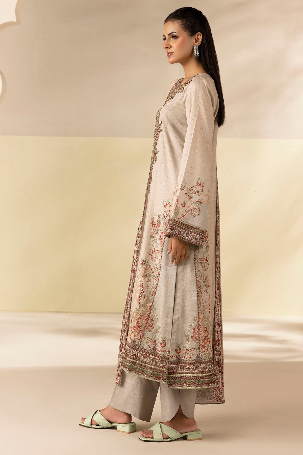 5698-ZABEL DIGITAL PRINTED LINEN STITCHED