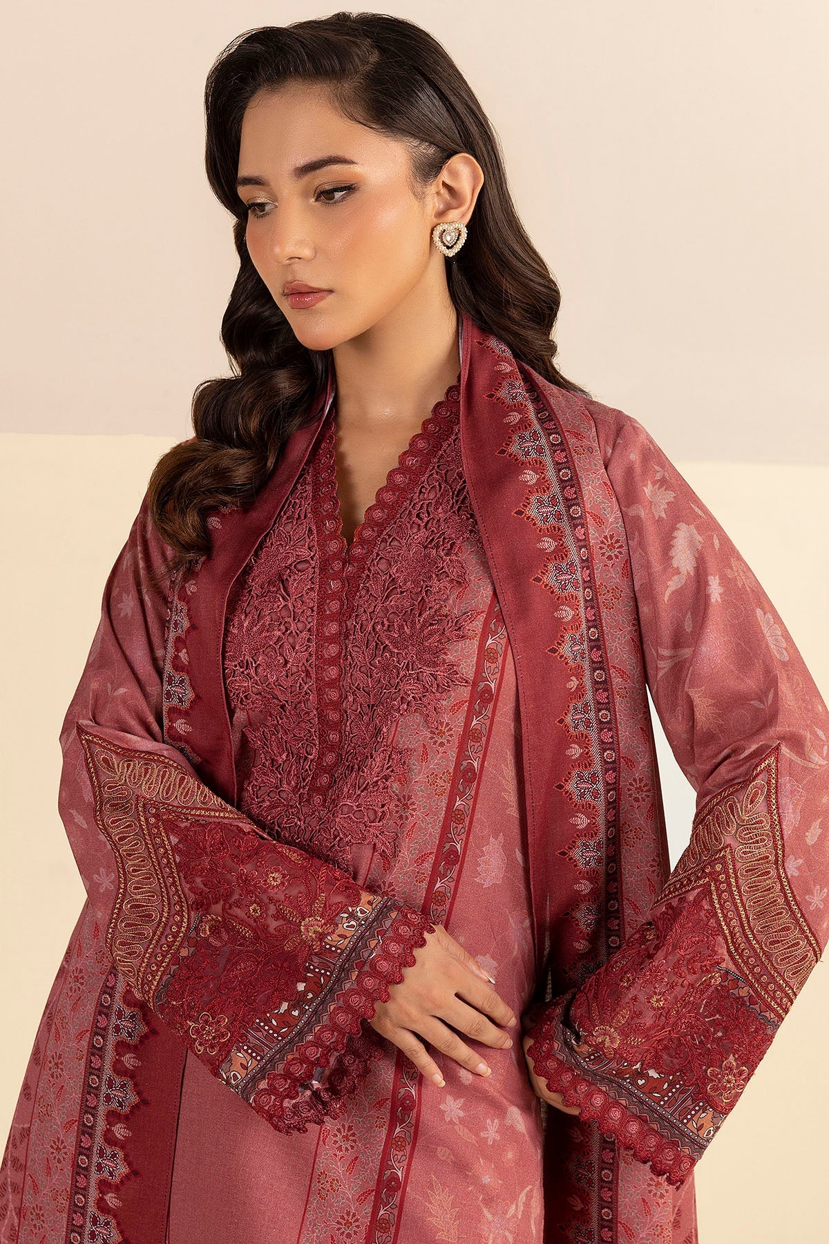 5701-SAFA DIGITAL PRINTED LINEN STITCHED