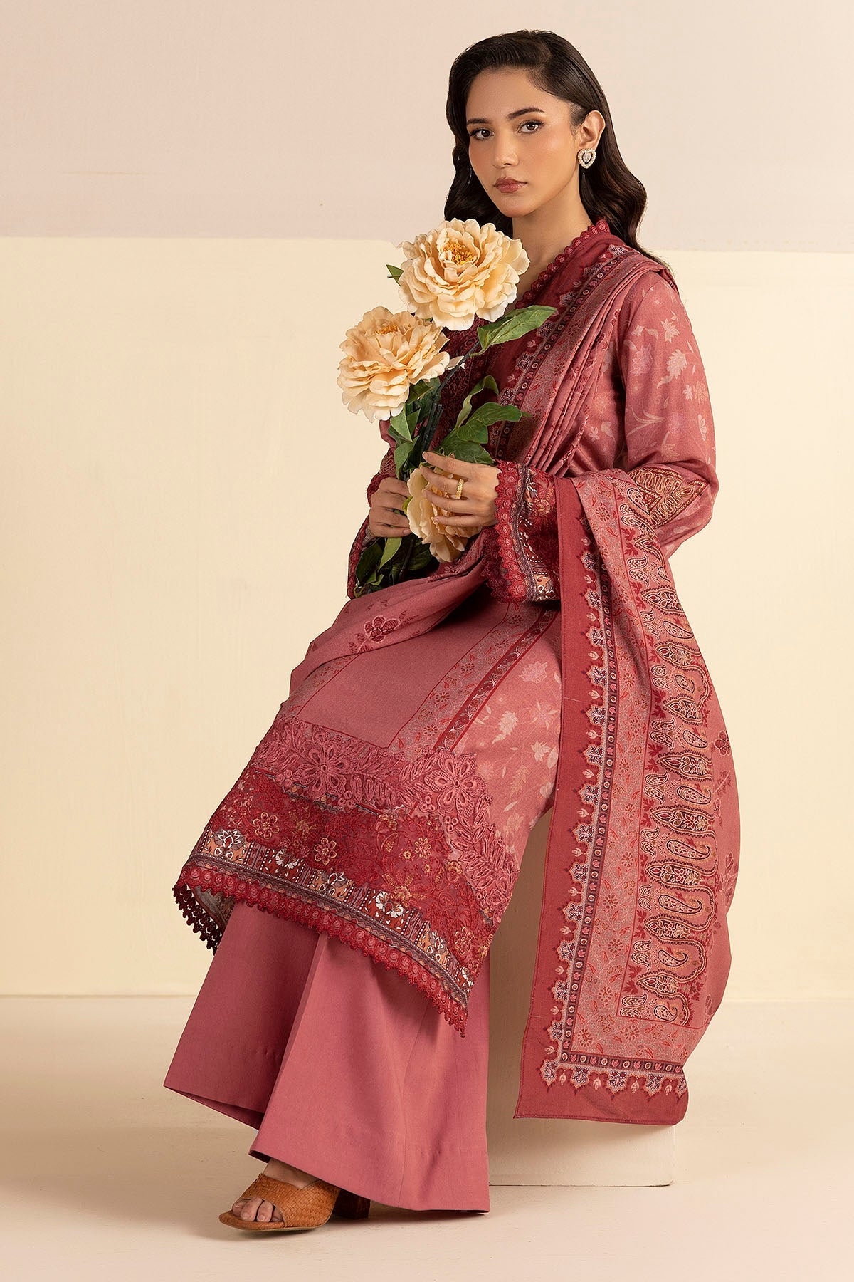5701-SAFA DIGITAL PRINTED LINEN STITCHED