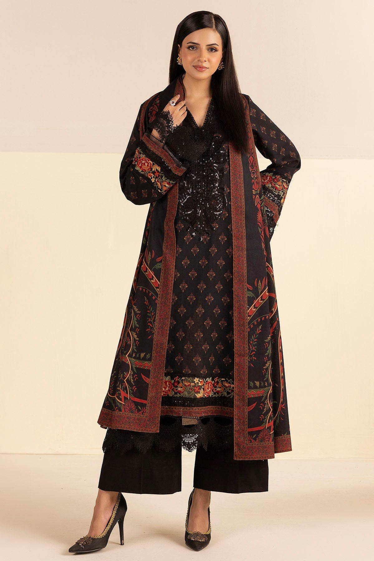 5703-MIRAL DIGITAL PRINTED LINEN STITCHED