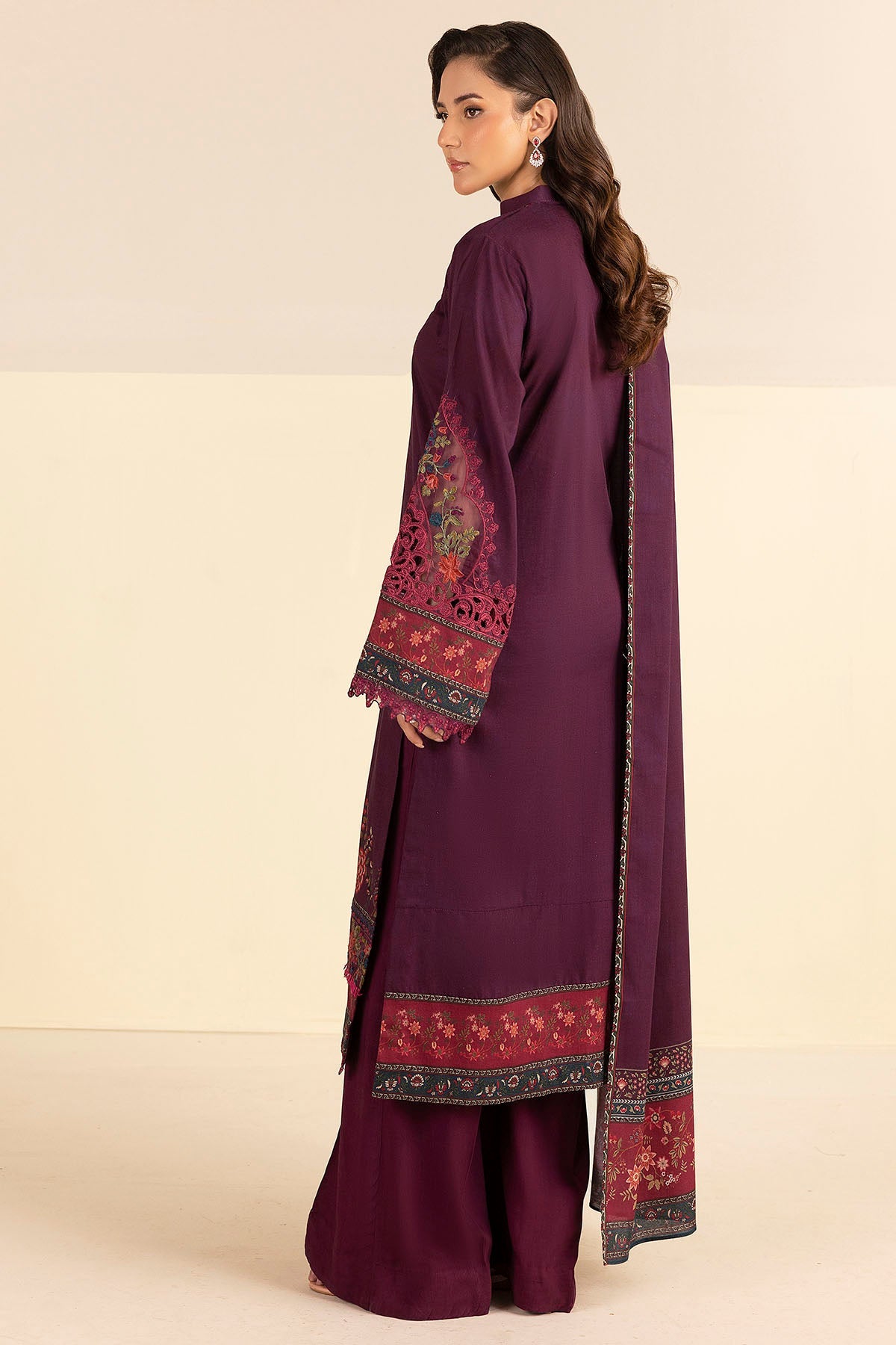 5704-ZAISHA DIGITAL PRINTED LINEN STITCHED