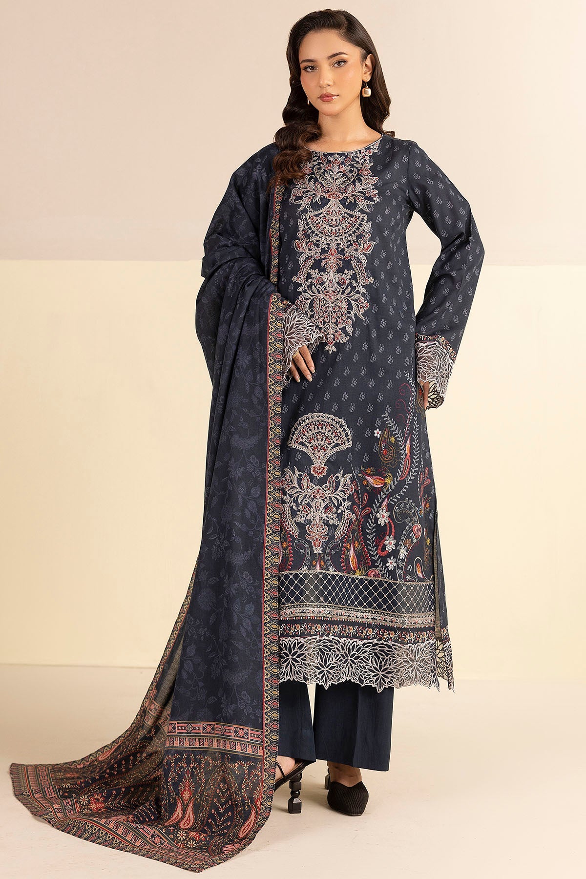 5705-MUNIHA DIGITAL PRINTED LINEN STITCHED