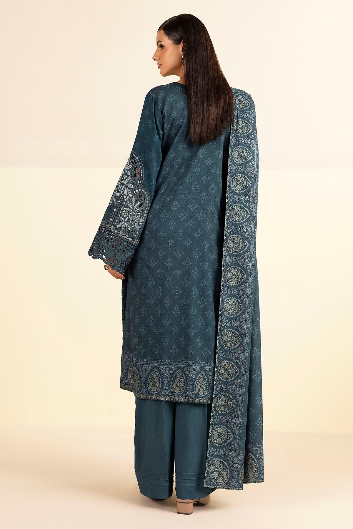 5706-HAIZA DIGITAL PRINTED LINEN STITCHED