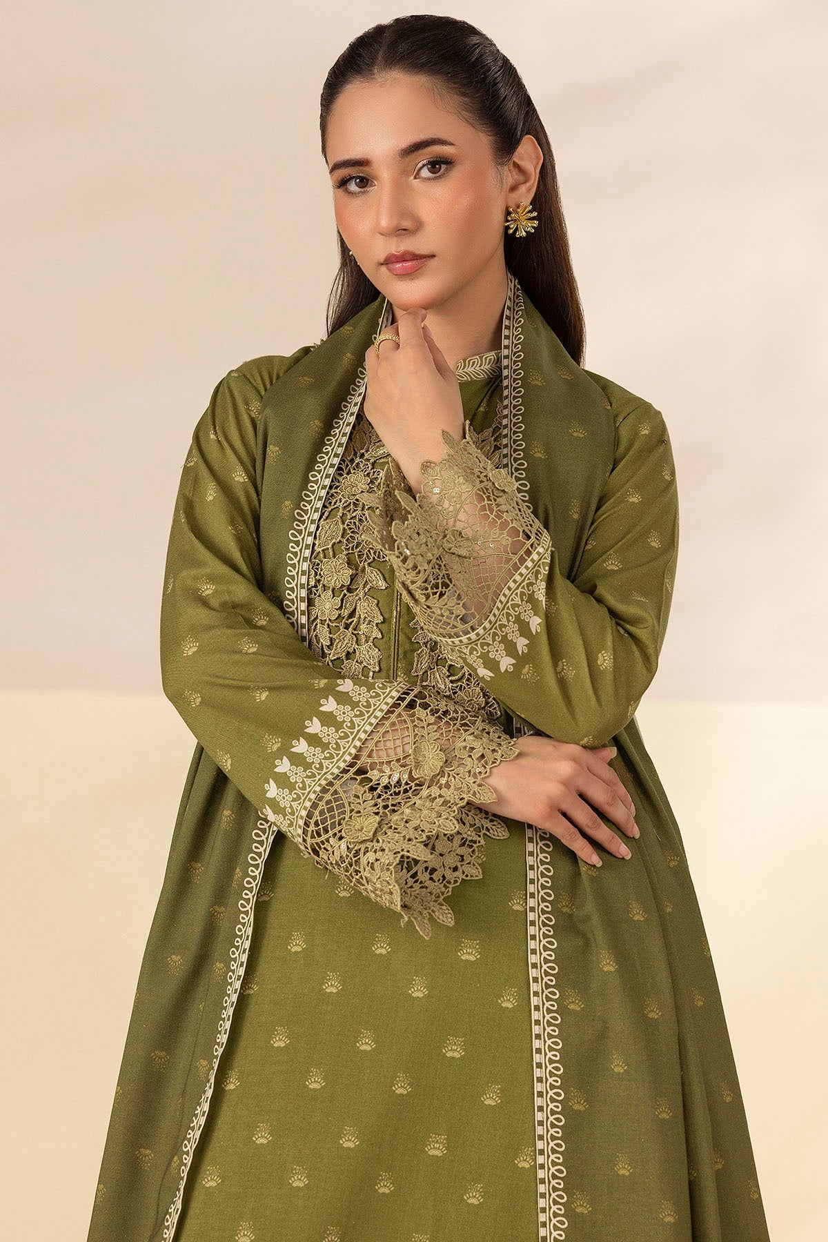 5707-NOFAAL DIGITAL PRINTED LINEN STITCHED