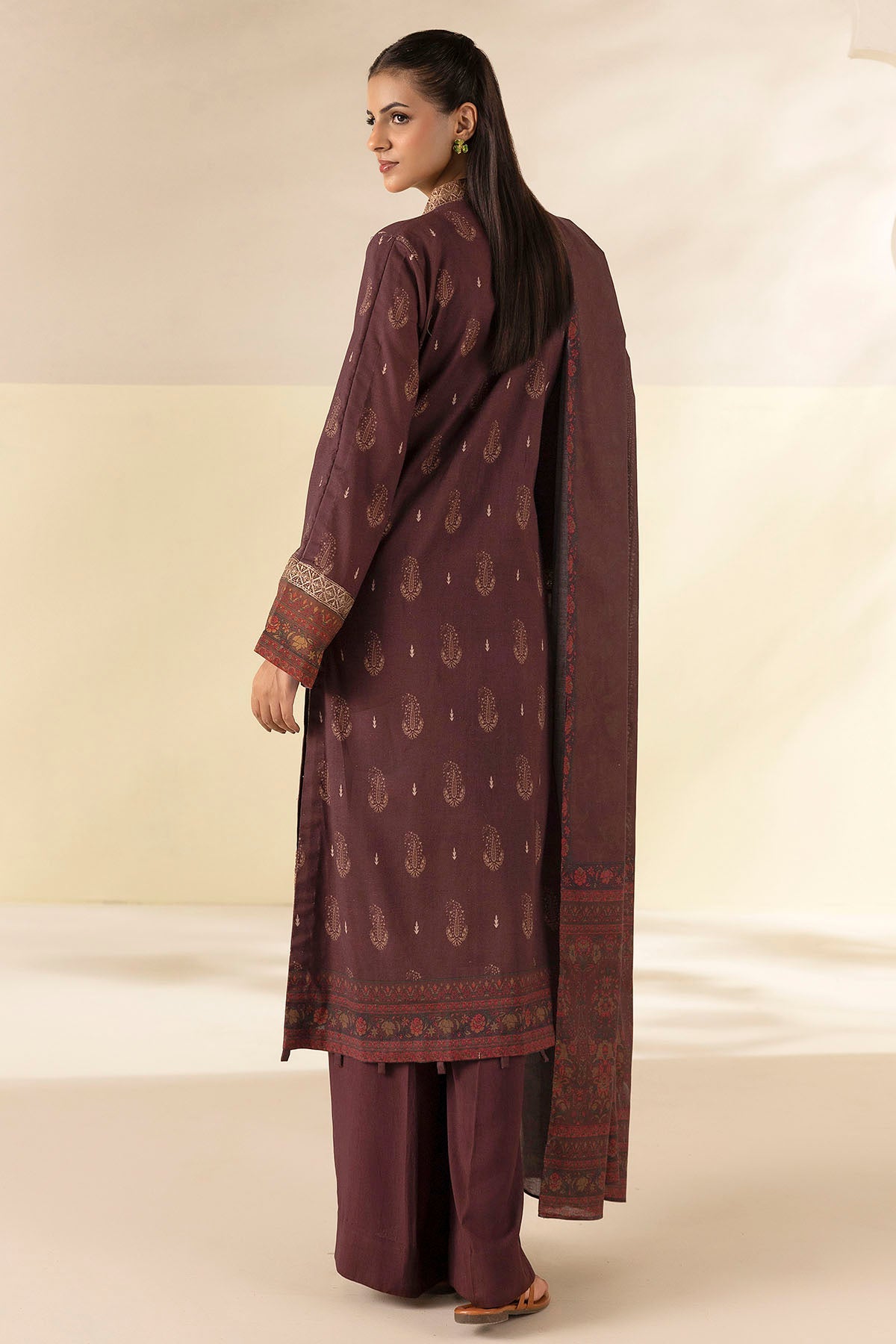 5709-MIDHA DIGITAL PRINTED LINEN STITCHED