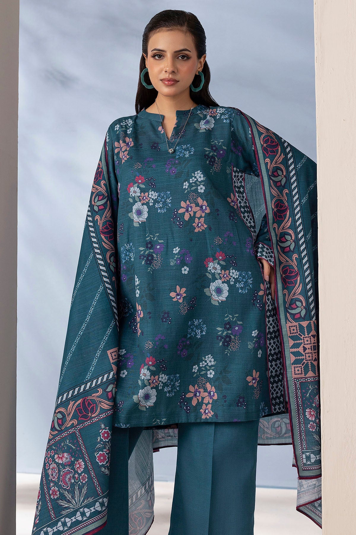 5721-SARA DIGITAL PRINTED KHADDAR UNSTITCHED