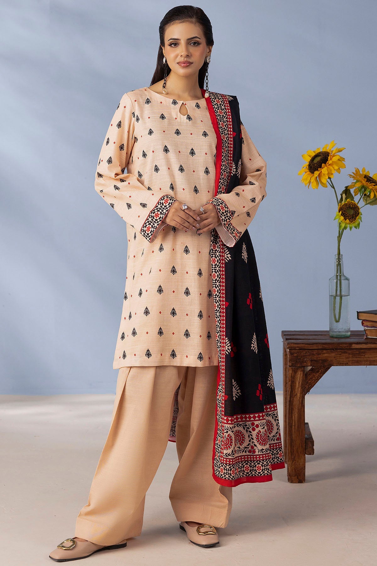 5724-INARA DIGITAL PRINTED KHADDAR UNSTITCHED