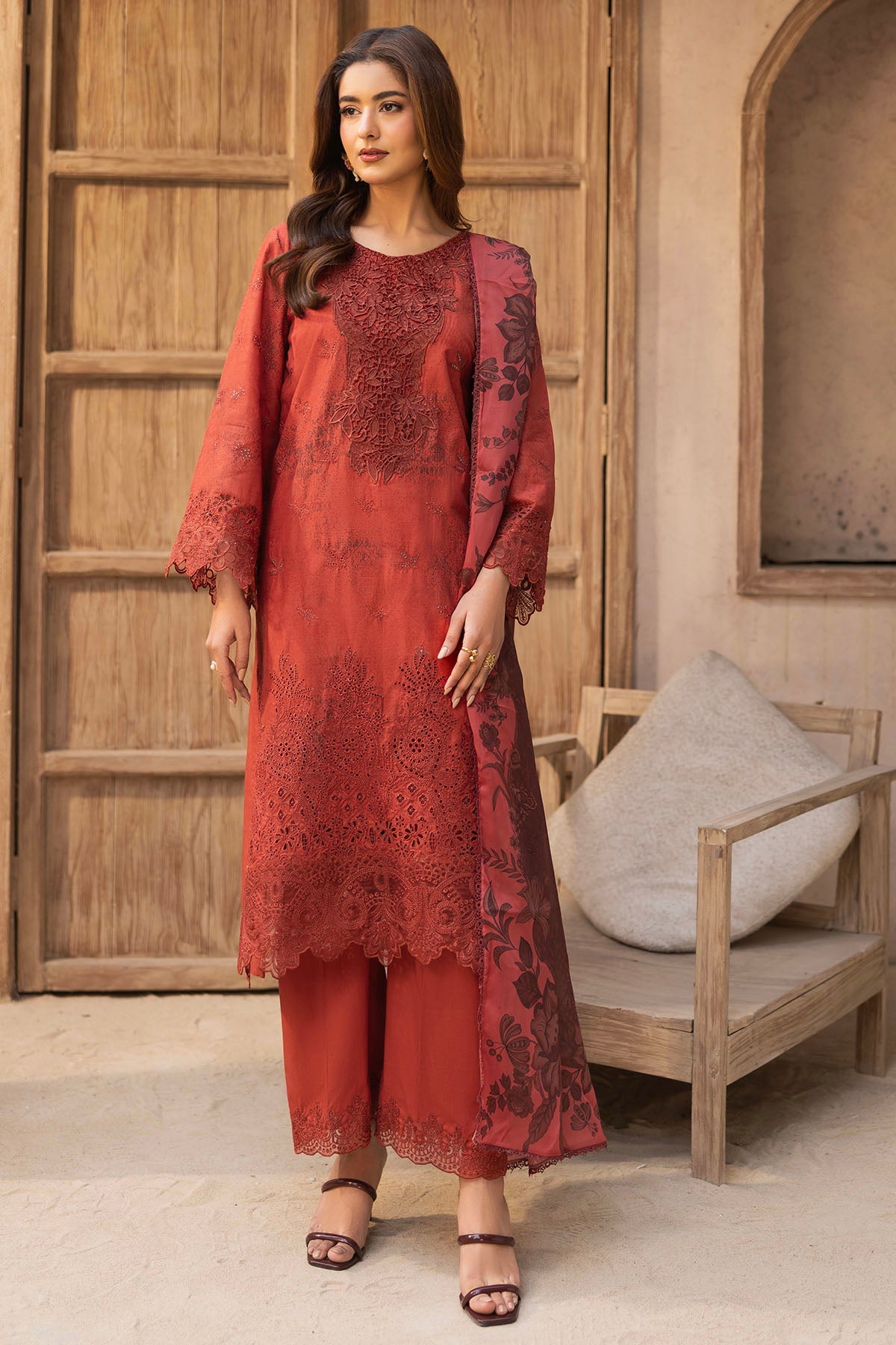 5730-AURA EMBROIDERED LAWN UNSTITCHED