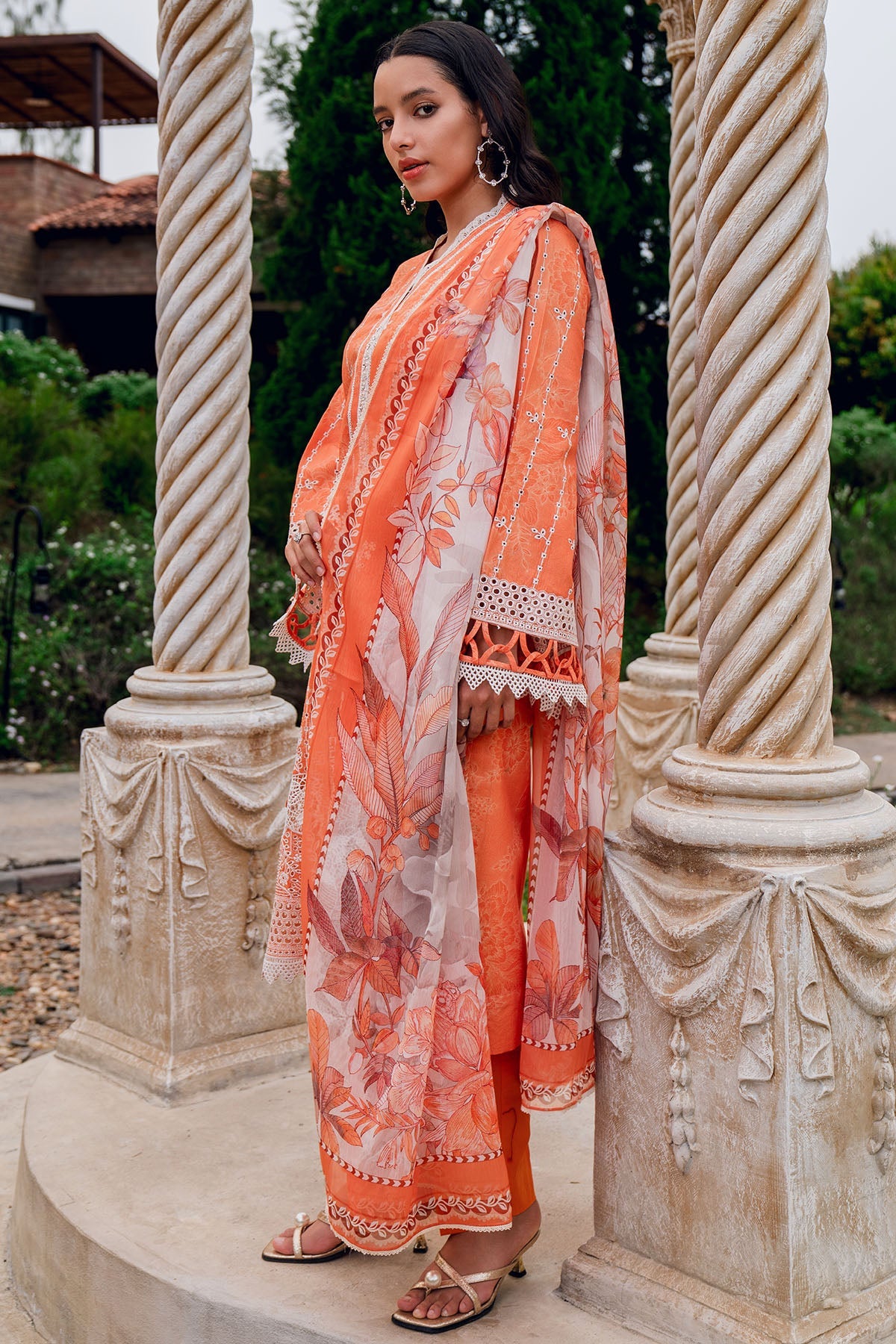 5732-STAR DUST EMBROIDERED LAWN UNSTITCHED