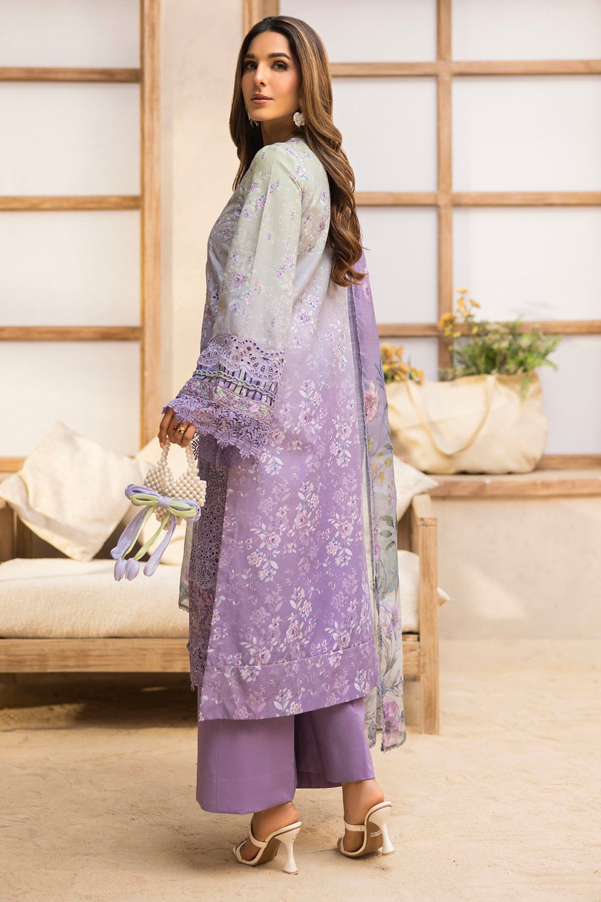 5734-DIANA EMBROIDERED LAWN STITCHED