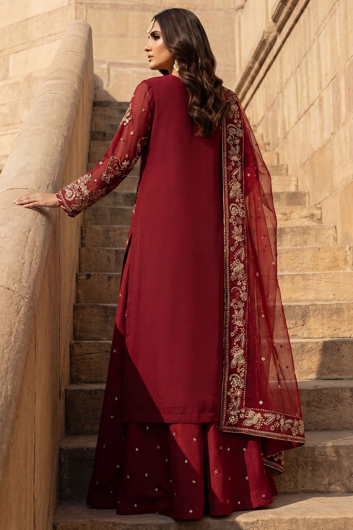 5740-AYRA EMBROIDERED CRINKLE CHIFFON UNSTITCHED