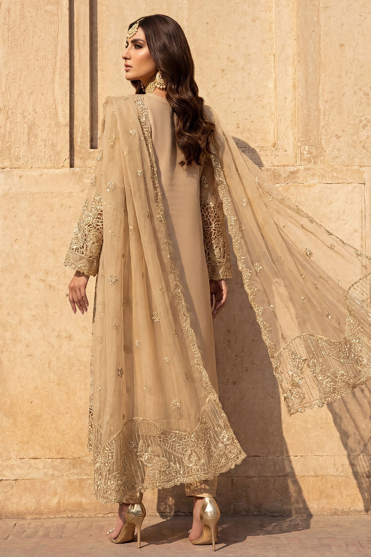 5741-ELARA EMBROIDERED ORGANZA UNSTITCHED