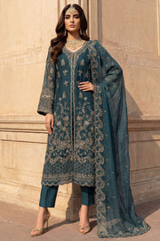 5742-REHA EMBROIDERED CRINKLE CHIFFON UNSTITCHED