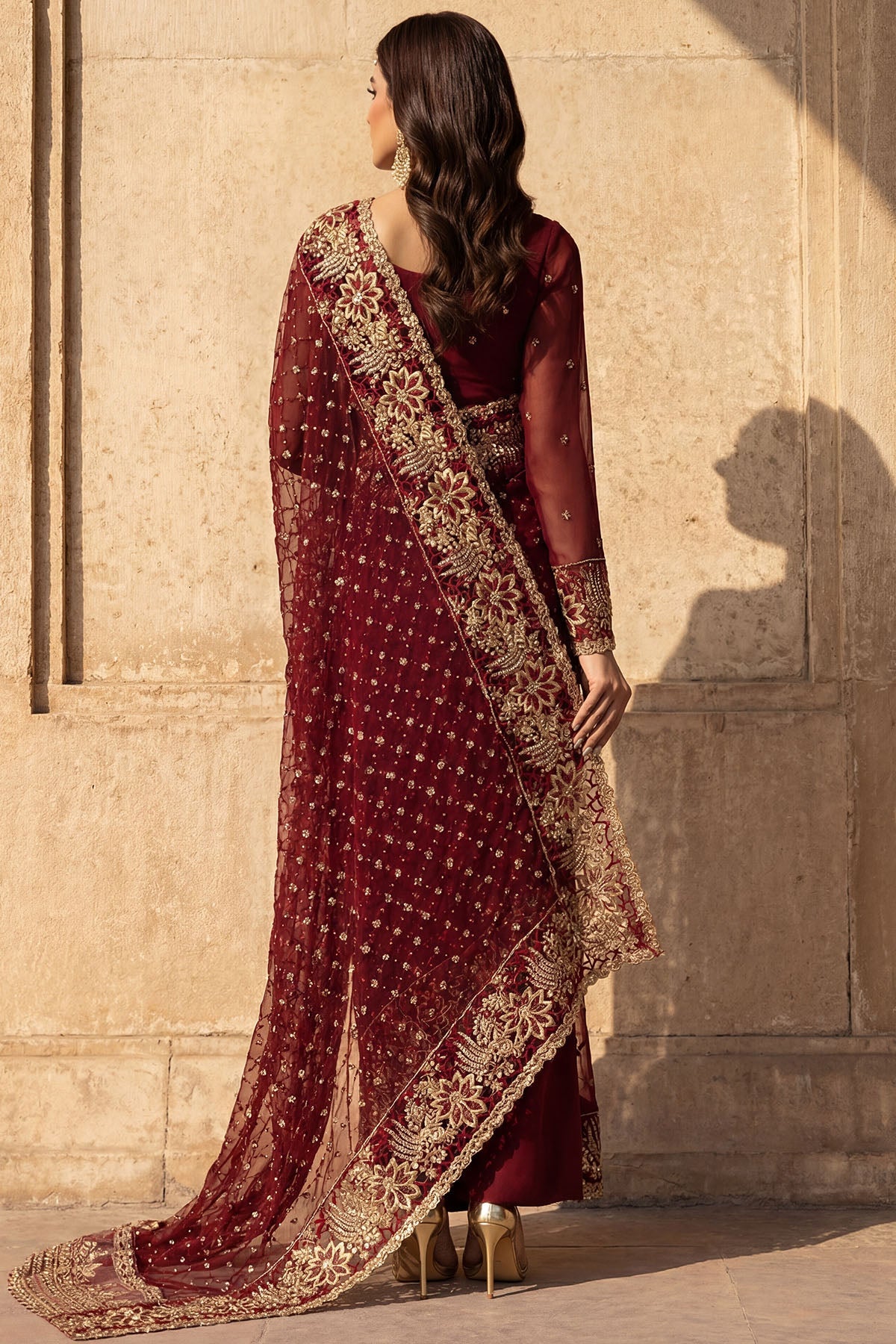 5746-ZURI EMBROIDERED CRINKLE CHIFFON UNSTITCHED