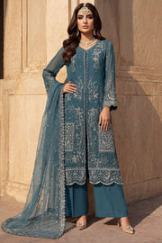 5748-ARZOO EMBROIDERED CRINKLE CHIFFON UNSTITCHED