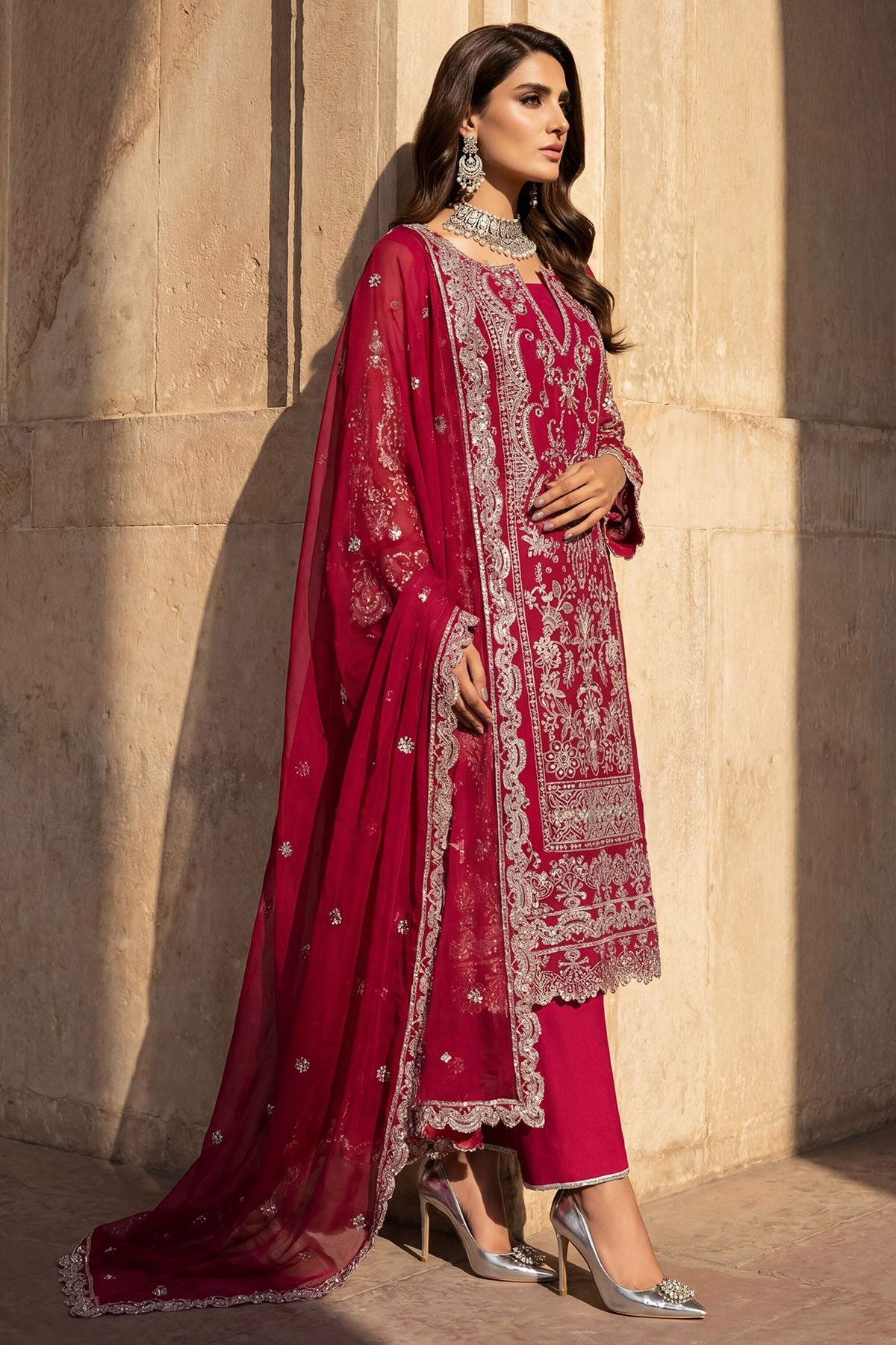 5749-LYANNA EMBROIDERED CRINKLE CHIFFON UNSTITCHED
