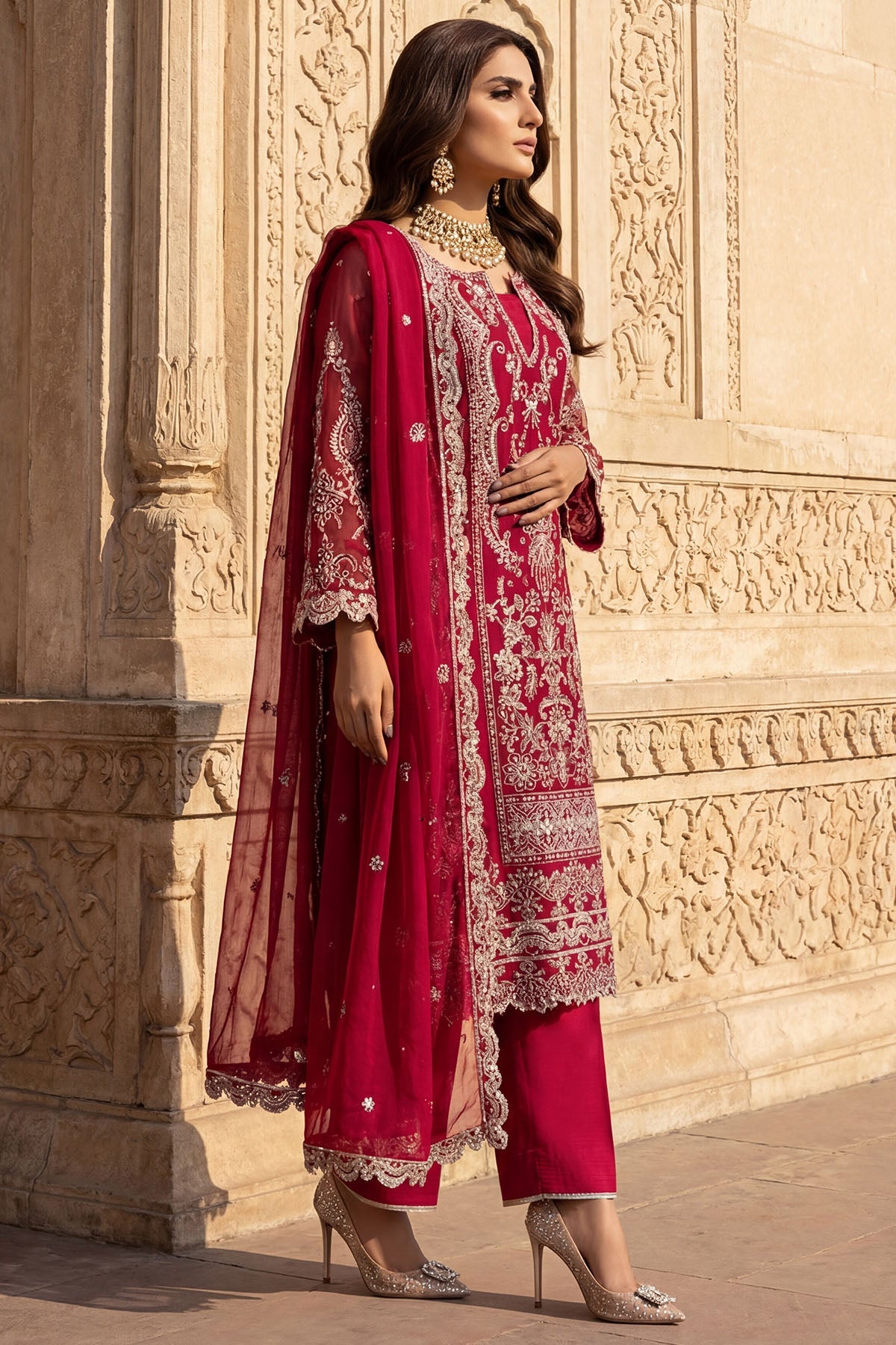 5749-LYANNA EMBROIDERED CRINKLE CHIFFON UNSTITCHED
