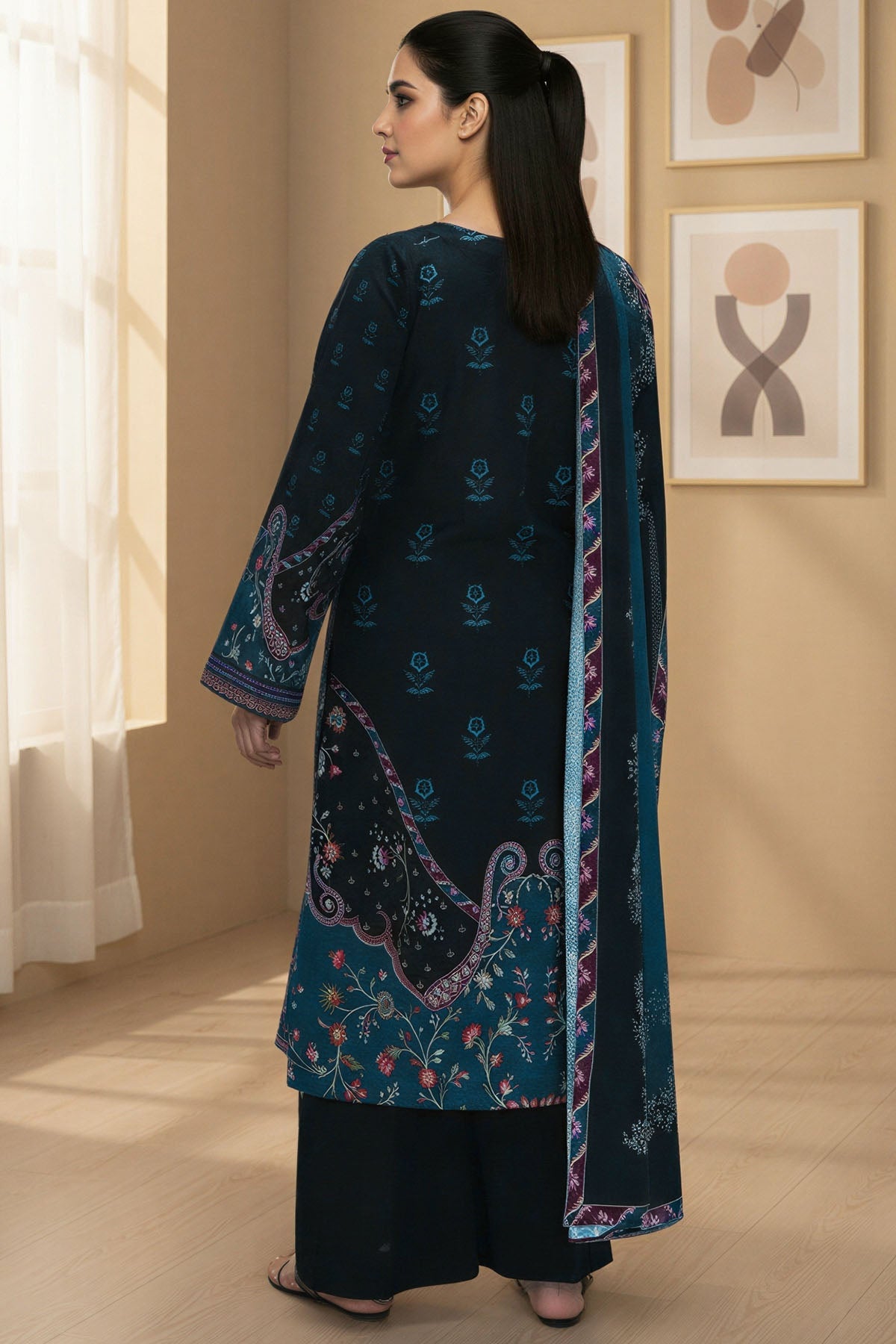 5762-NURVI DIGITAL PRINTED KHADDAR UNSTITCHED