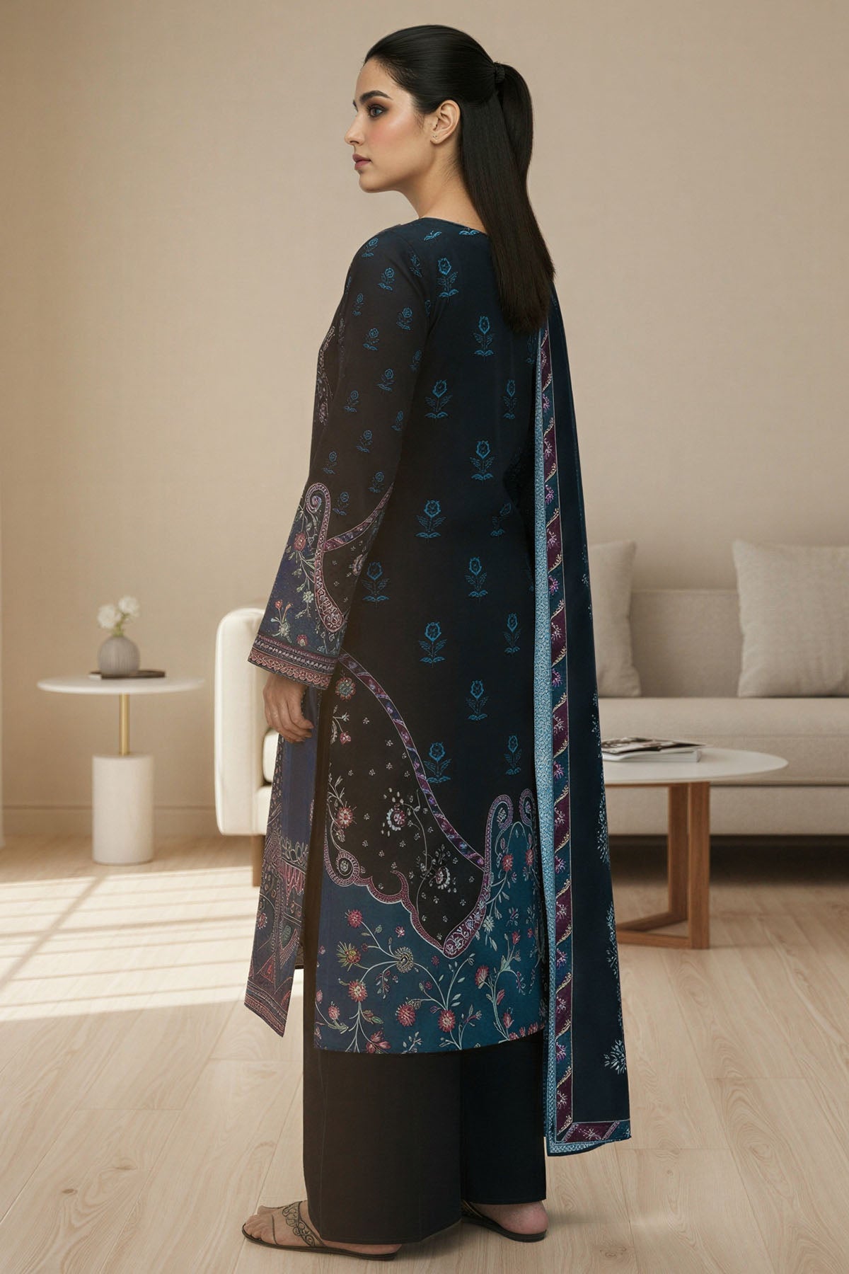 5762-NURVI DIGITAL PRINTED KHADDAR STITCHED