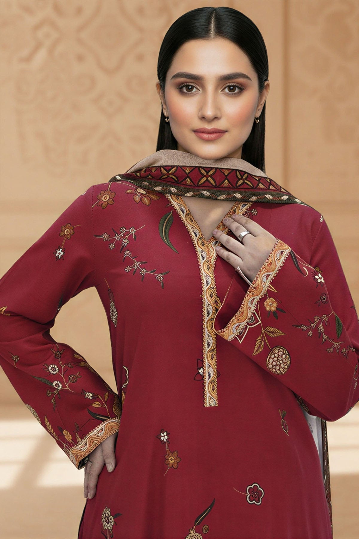 5764-AKAYDA DIGITAL PRINTED KHADDAR UNSTITCHED