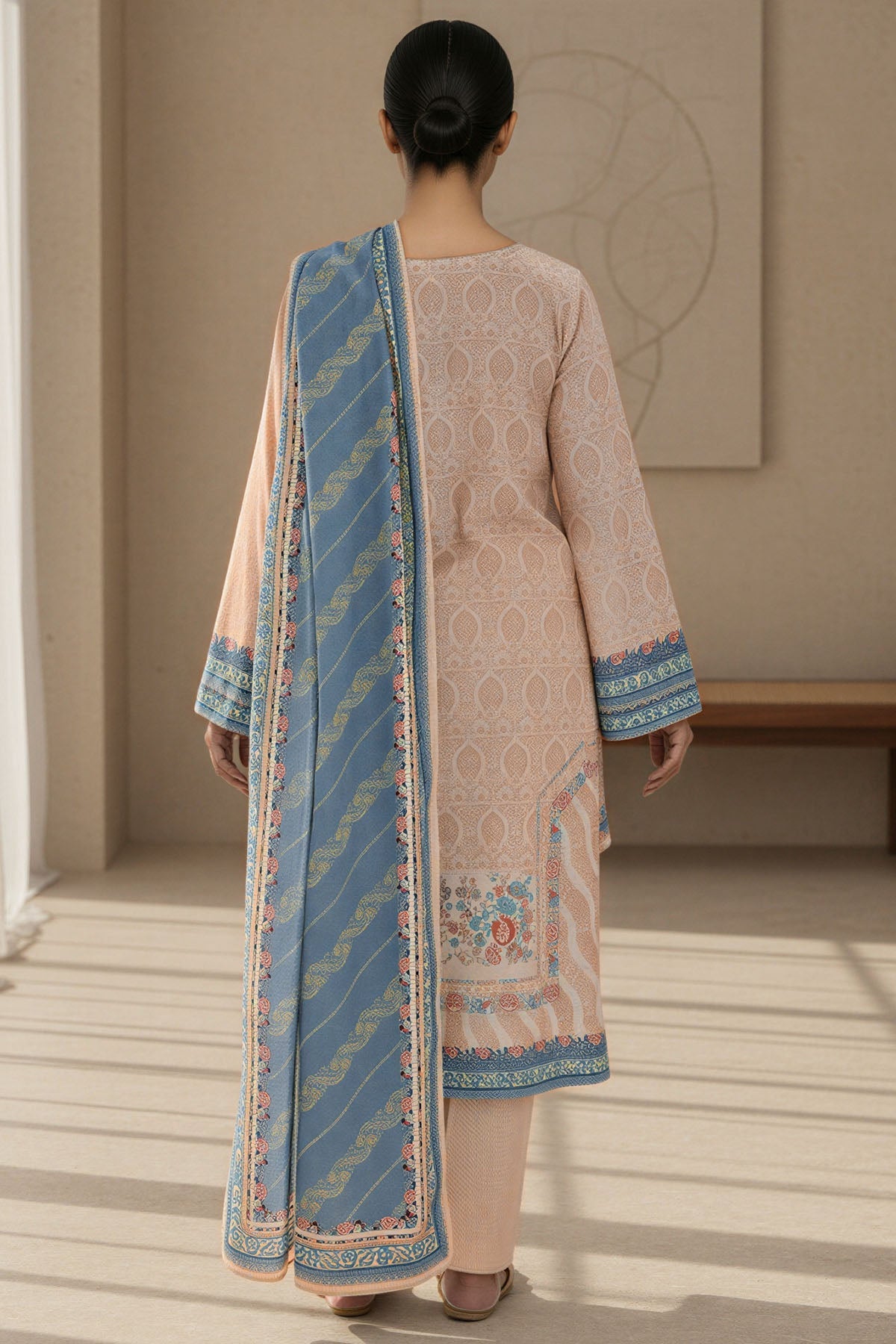 5769-HADIA DIGITAL PRINTED KHADDAR STITCHED