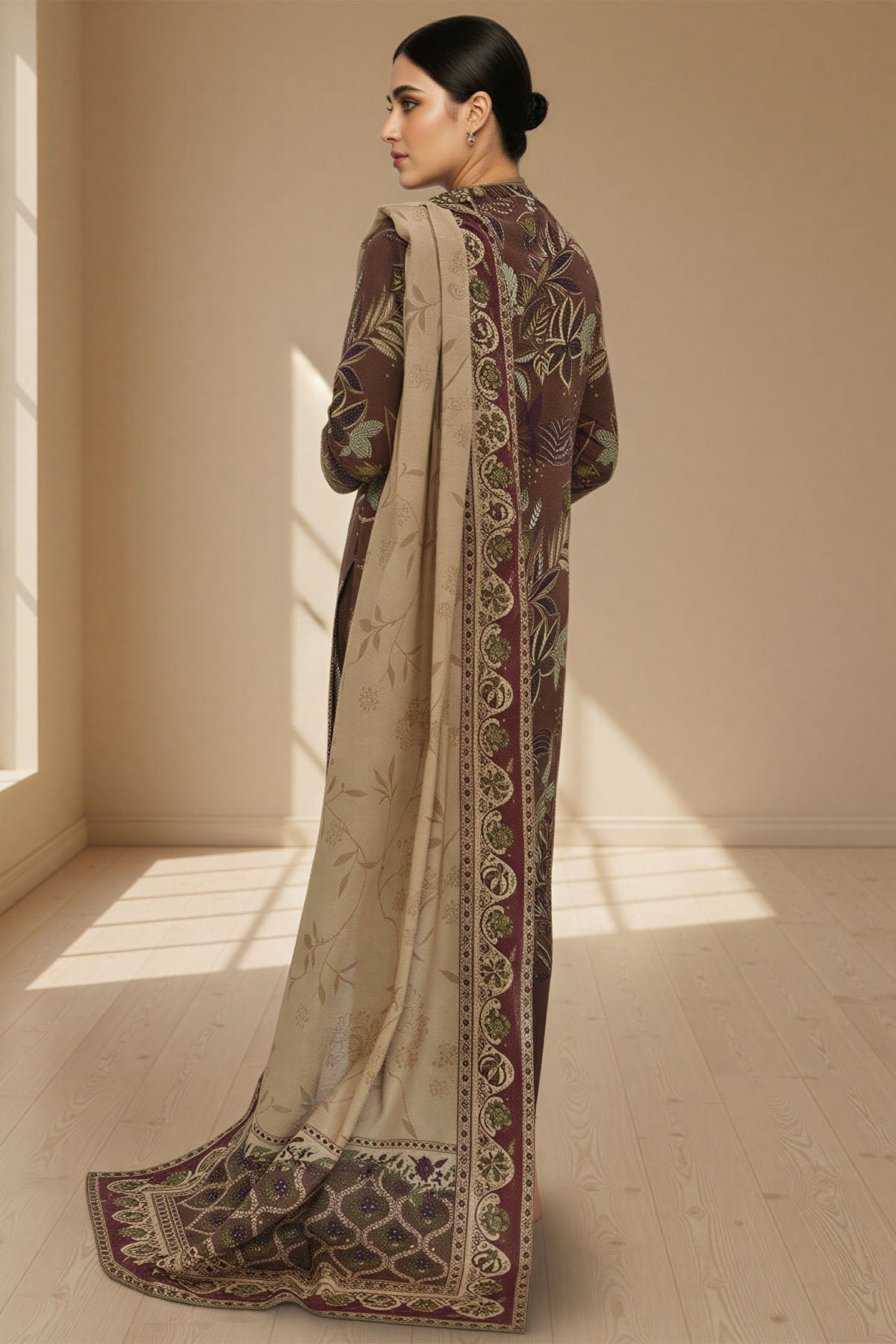 5770-TAMARA DIGITAL PRINTED KHADDAR STITCHED