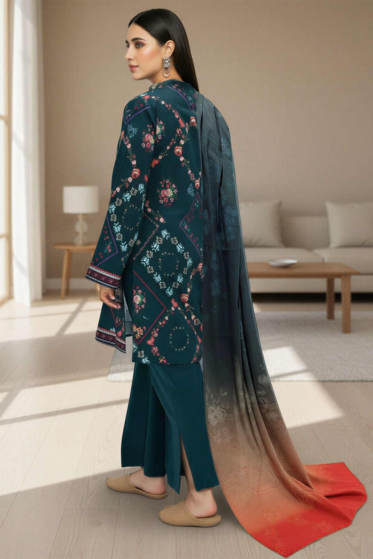5771-MIHRA DIGITAL PRINTED KHADDAR UNSTITCHED