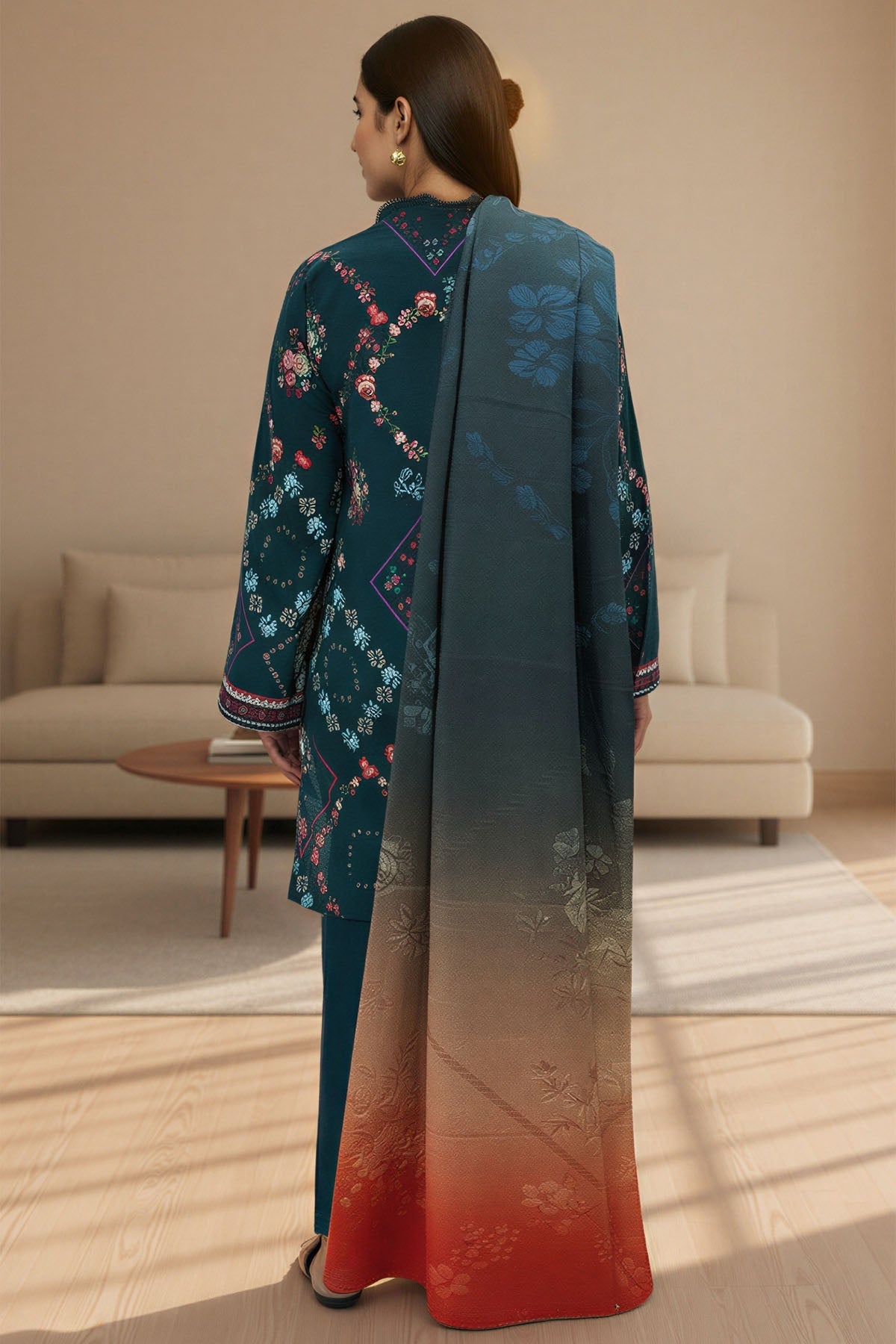 5771-MIHRA DIGITAL PRINTED KHADDAR UNSTITCHED