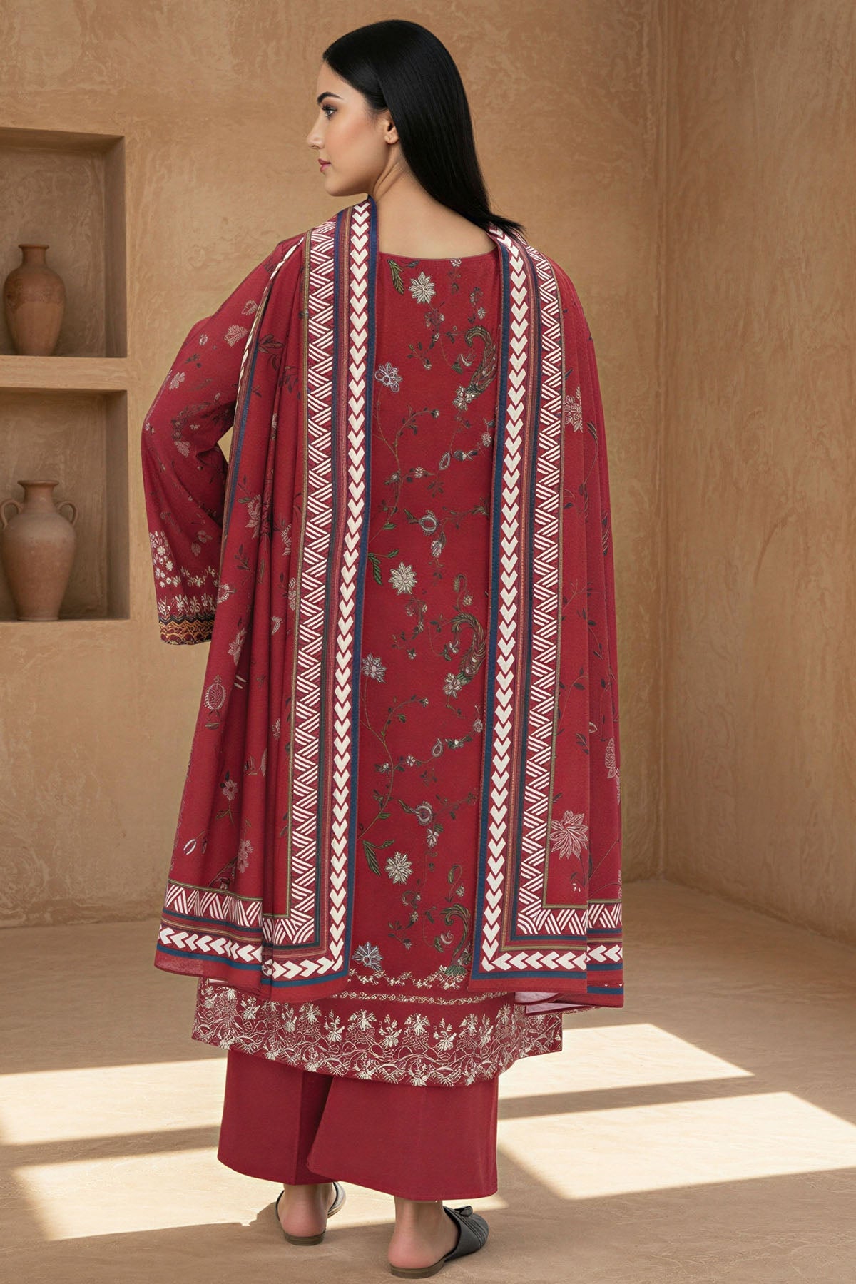 5772-RAZVA DIGITAL PRINTED KHADDAR STITCHED