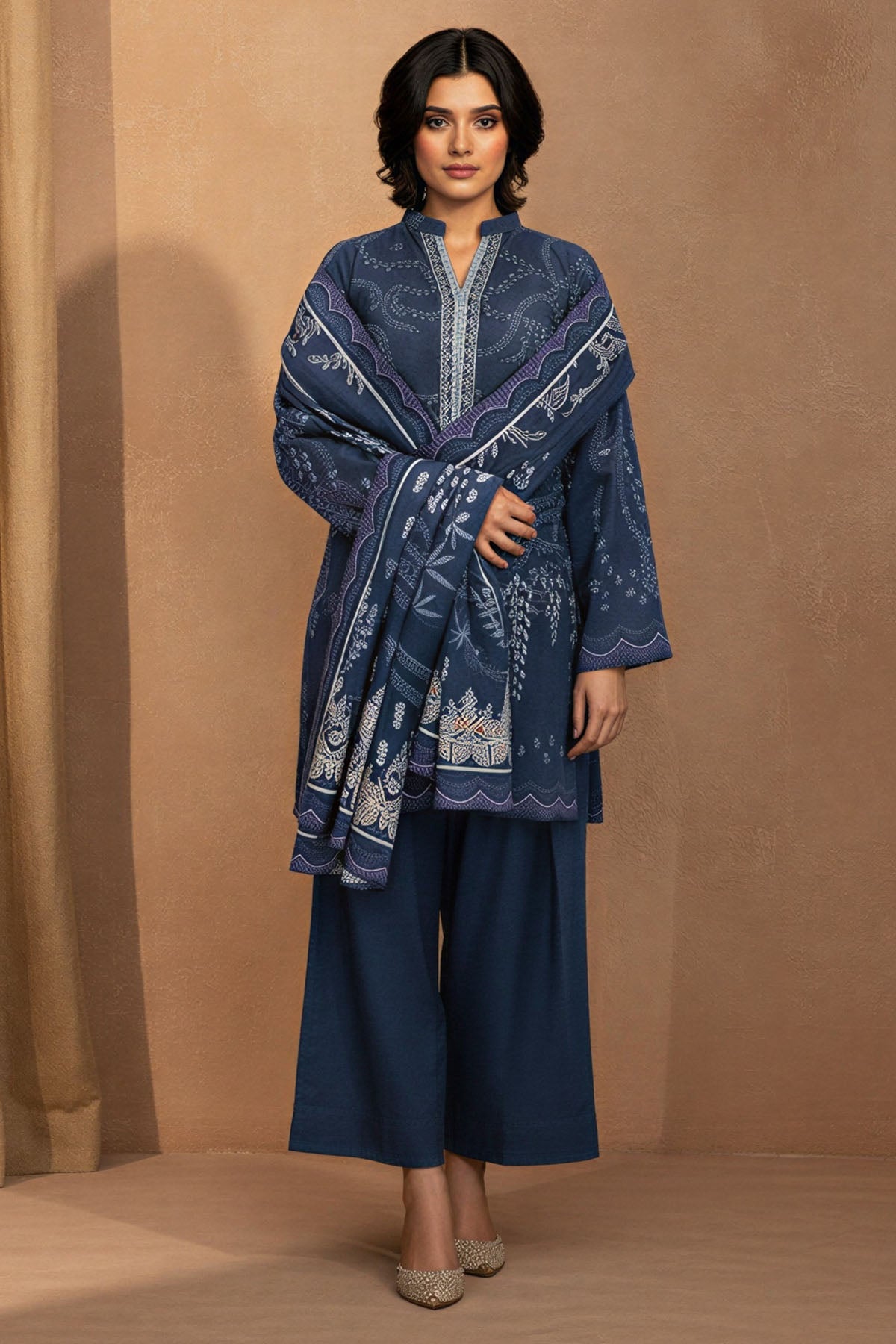 5779-RUA DIGITAL PRINTED KHADDAR STITCHED