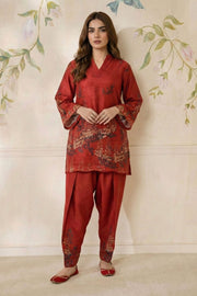 5787-AIRA DIGITAL PRINTED RAW SILK STITCHED