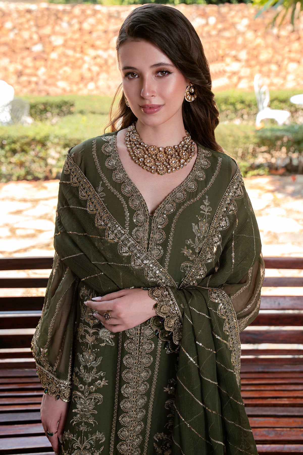5807-GIADINO EMBROIDERED CRINKLE CHIFFON UNSTITCHED