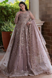 5812-ORCHID EMBROIDERED SILK NET UNSTITCHED