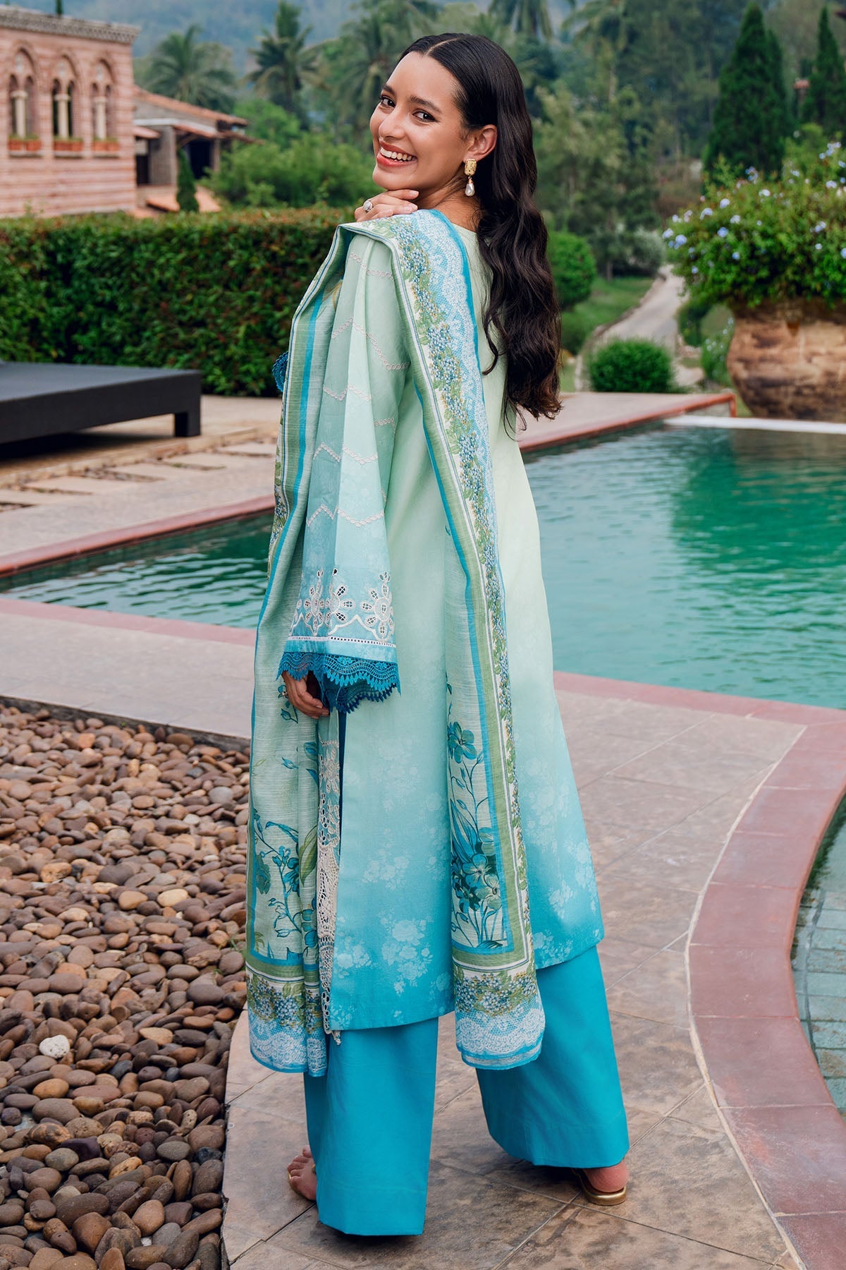 5814-ELSA EMBROIDERED LAWN STITCHED