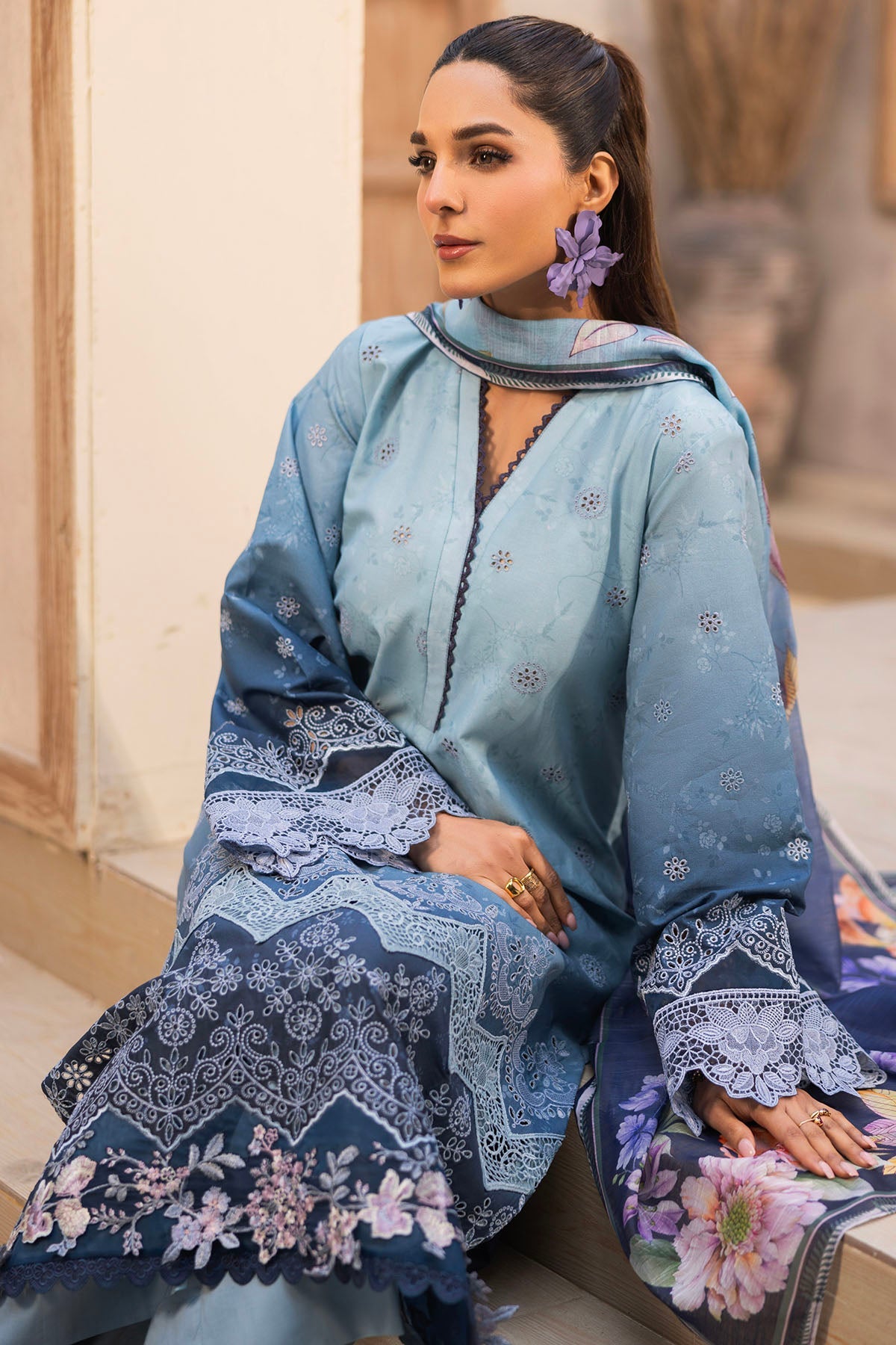 5815-SUNLIT EMBROIDERED LAWN UNSTITCHED