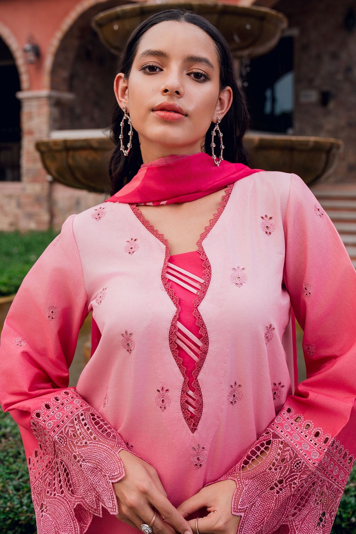 5817-ZYVA EMBROIDERED LAWN STITCHED