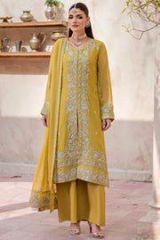 5831-ANNA EMBROIDERED CRINKLE CHIFFON STITCHED
