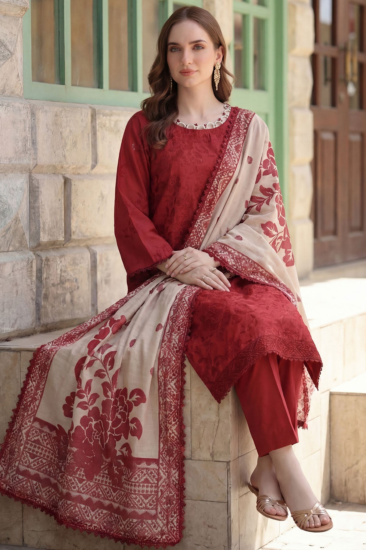 5854-ANNA EMBROIDERED LAWN UNSTITCHED