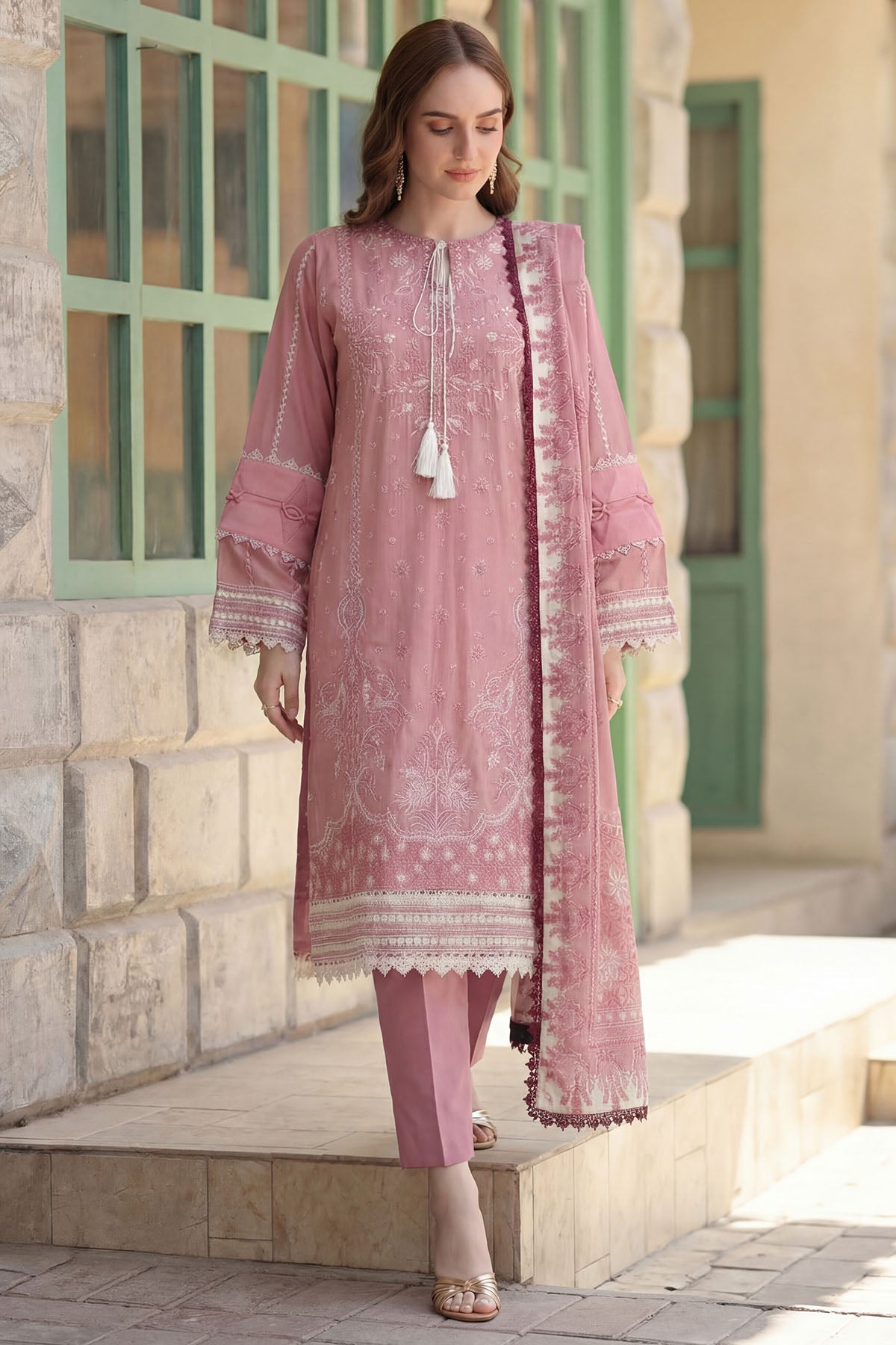 5857-LIORA EMBROIDERED LAWN UNSTITCHED