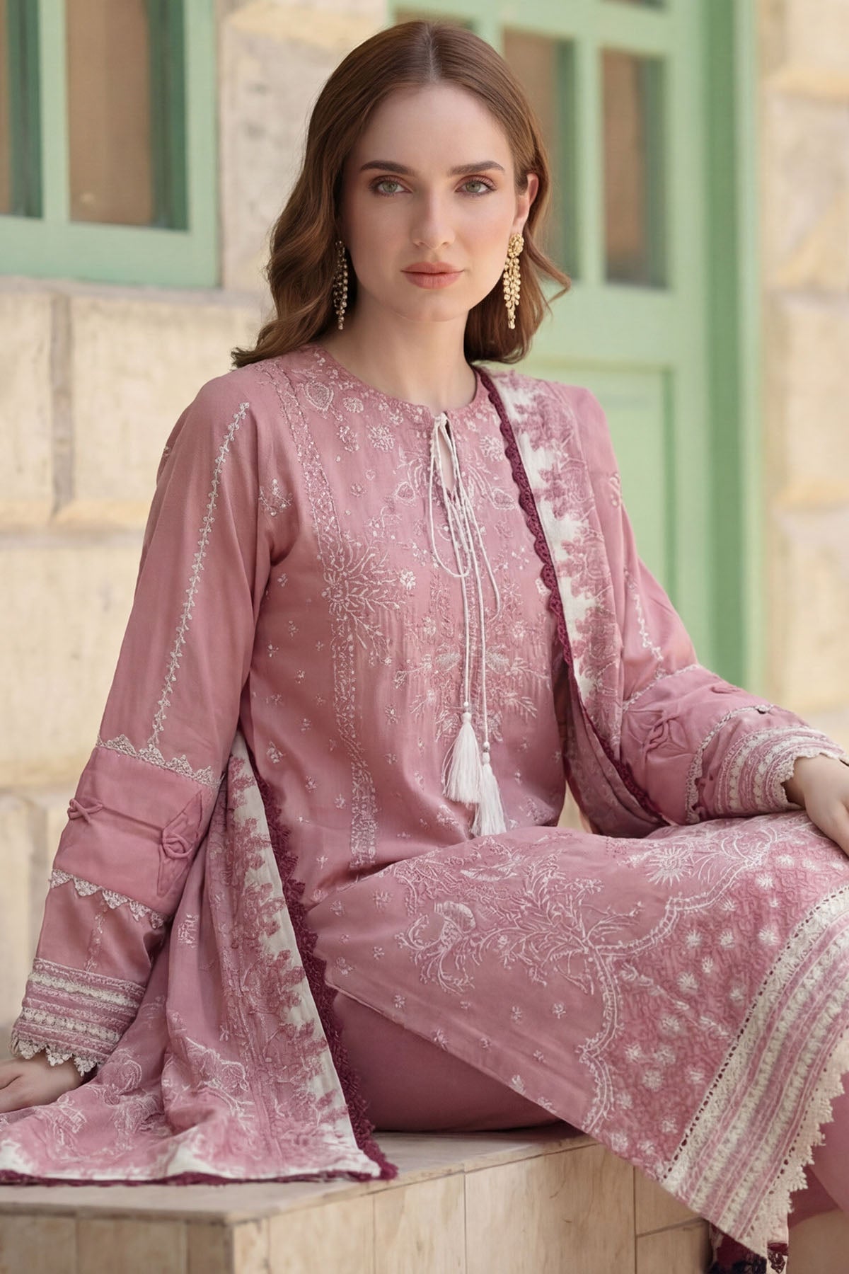 5857-LIORA EMBROIDERED LAWN UNSTITCHED