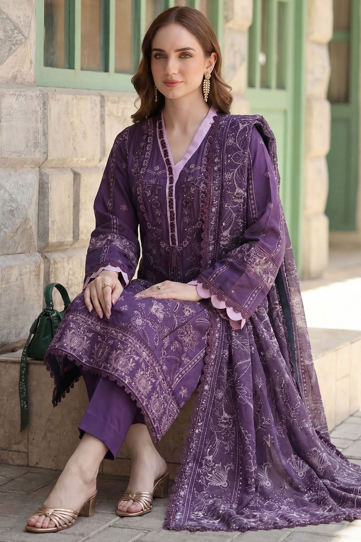 5859-EVA EMBROIDERED LAWN UNSTITCHED