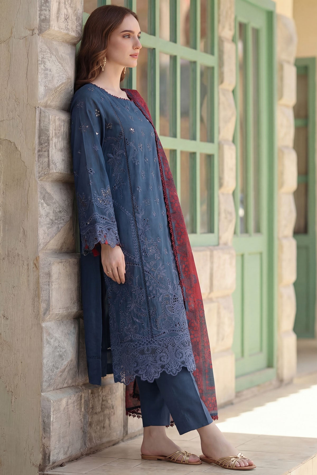 5861-OLIVIA EMBROIDERED LAWN UNSTITCHED