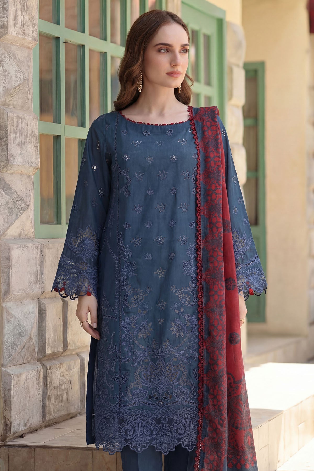 5861-OLIVIA EMBROIDERED LAWN UNSTITCHED