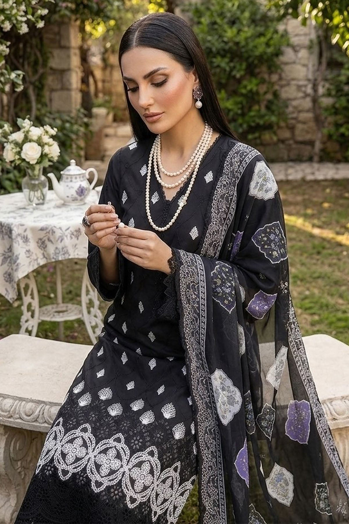 5864-SOPHIE EMBROIDERED LAWN UNSTITCHED
