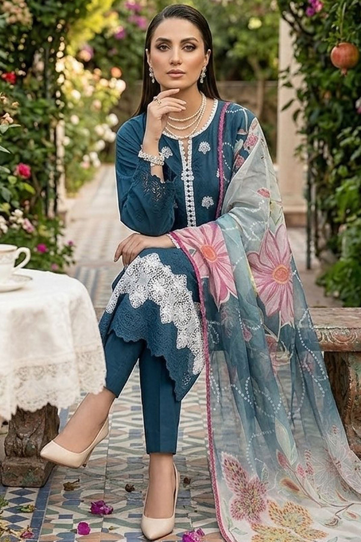 5865-AMELIA EMBROIDERED LAWN UNSTITCHED