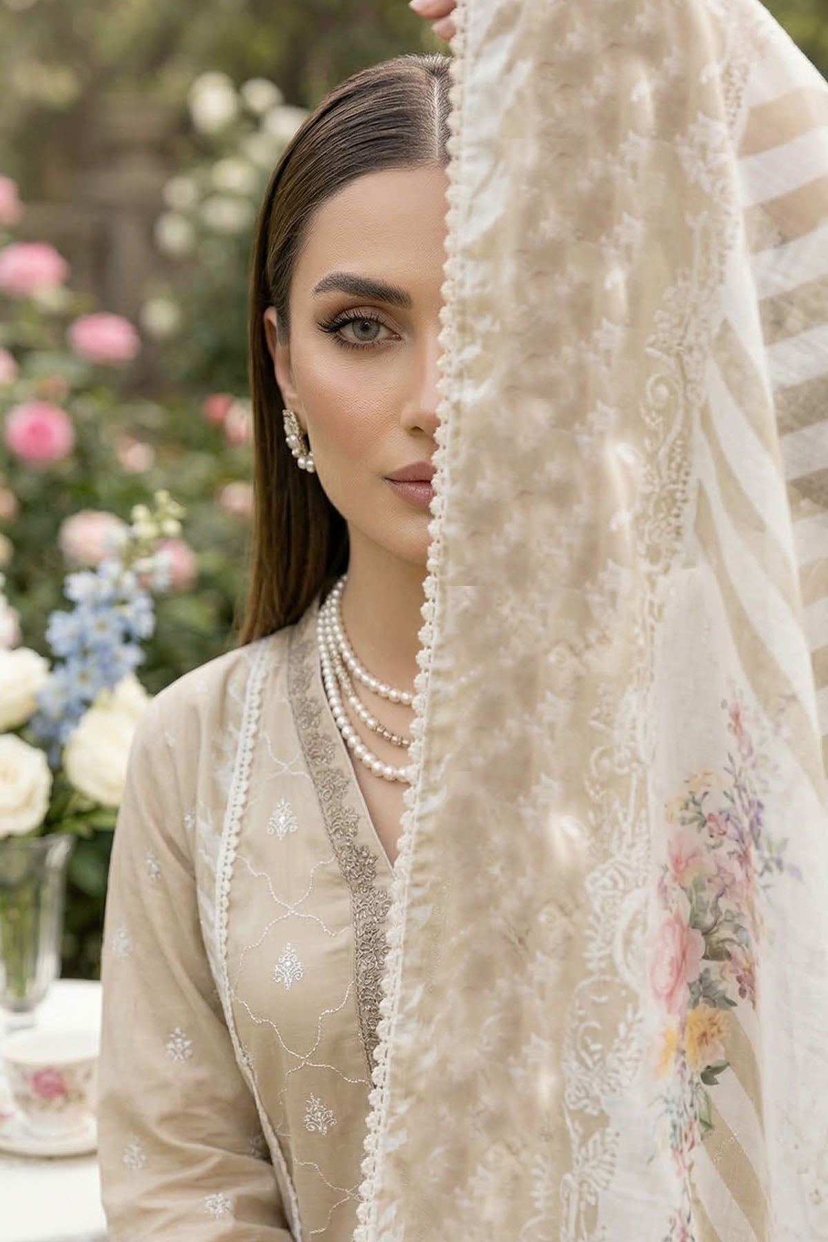 5870-GRACE EMBROIDERED LAWN UNSTITCHED