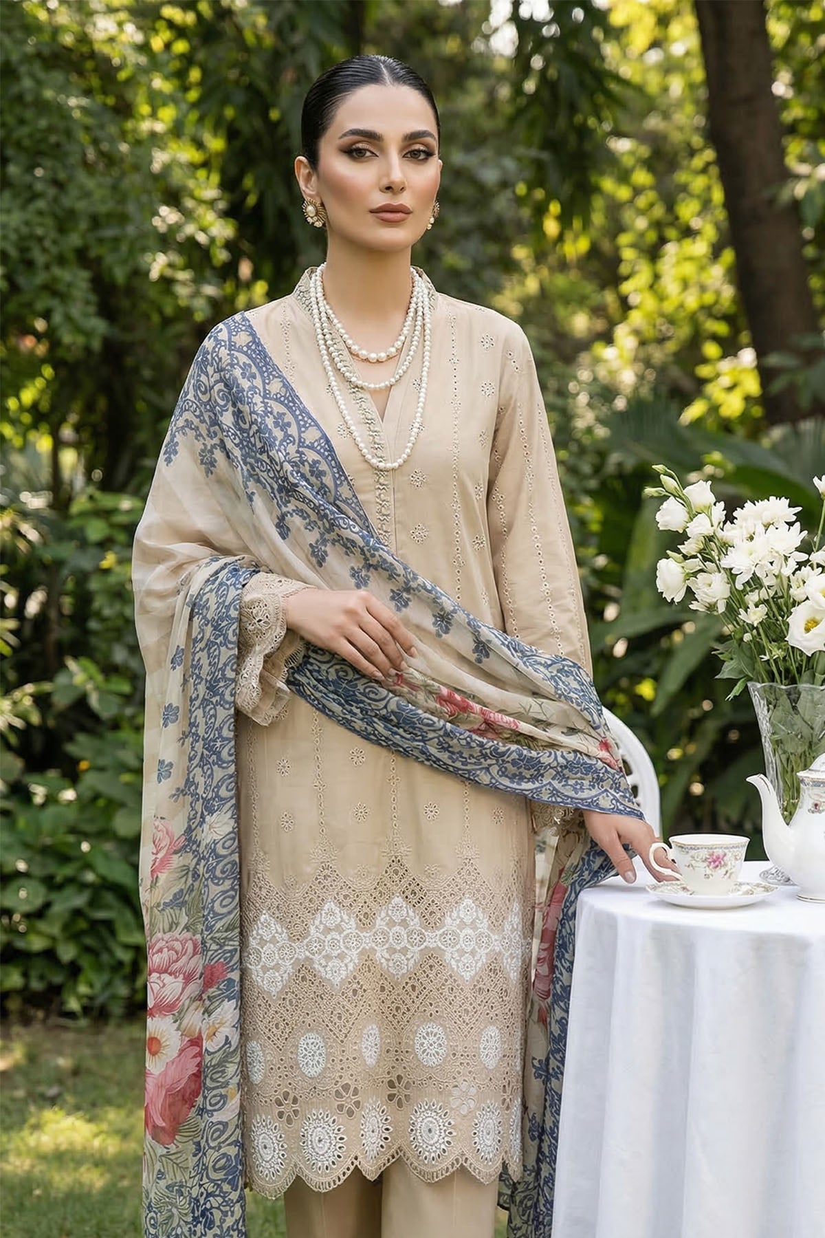 5872-AGNES EMBROIDERED LAWN UNSTITCHED