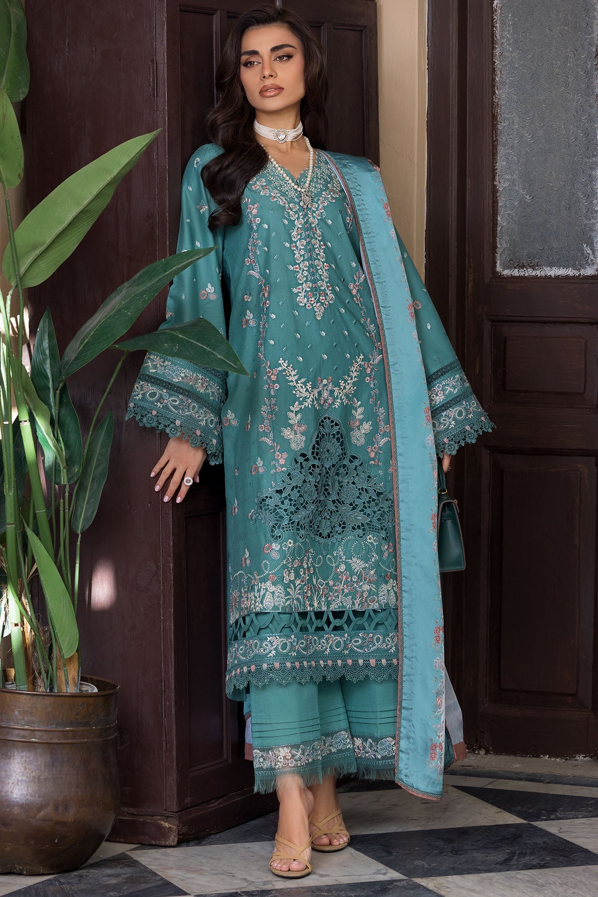 5922-MIDNIGHT EMBROIDERED LAWN STITCHED