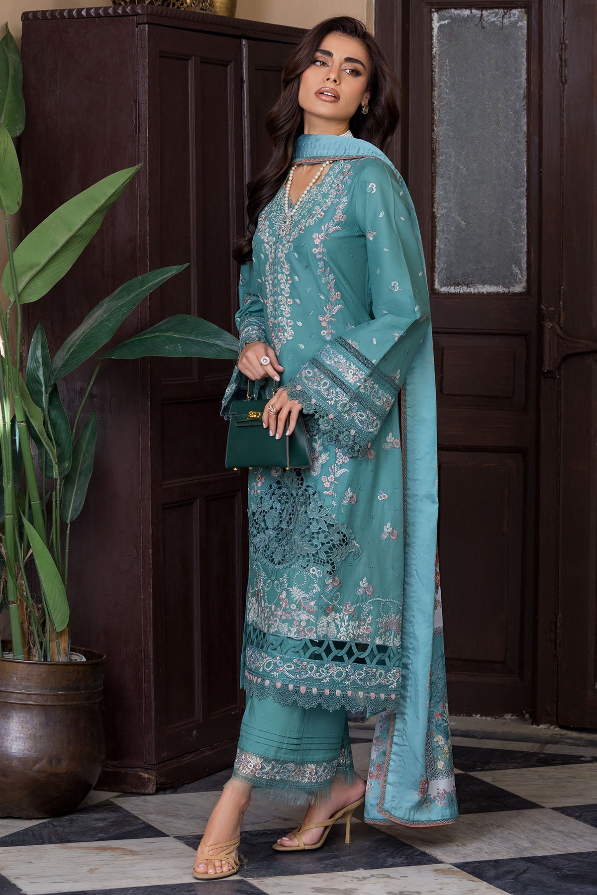 5922-MIDNIGHT EMBROIDERED LAWN STITCHED